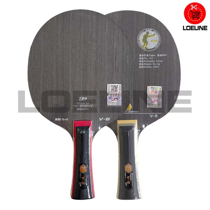 Terlaris Kayu Bet Bat Pingpong Hitam Tenis Meja Ritc 729 Friendship V-8 Bagus