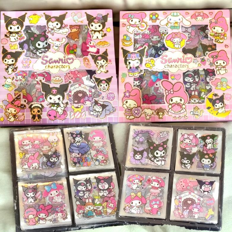 

Terbaru Stiker Sanrio Mix Karakter 1Box Isi 100 Ready Stcok