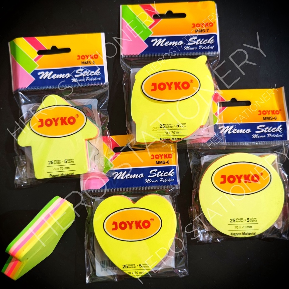 

Super Sale LPV7H Joyko memo stick sticky note 5 warna love hati daun leaf panah balon pesan MMS-5 MMS-6 MMS-7 MMS-8 I62 ↑Murah