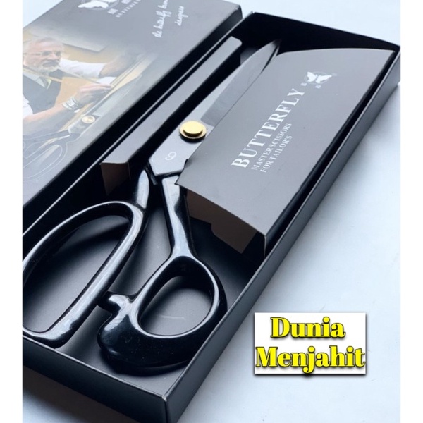 

Stok Banyak✪ E0CHB Gunting Kain Butterfly Original Hitam (Gunting Baja) 8" / 9" / 10" R100 Best Terlaris