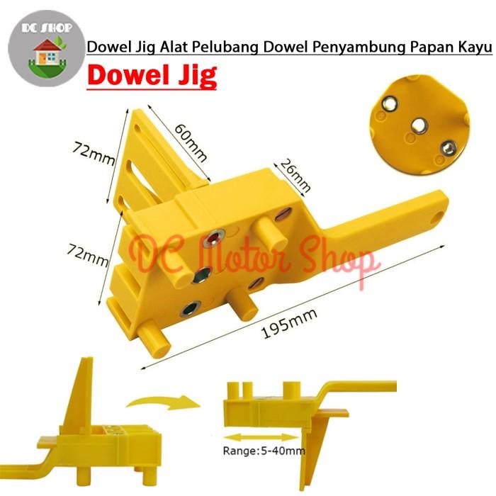 Dowel Jig Alat Pelubang Dowel Penyambung Kayu Papan Kayu Plywood Drill
