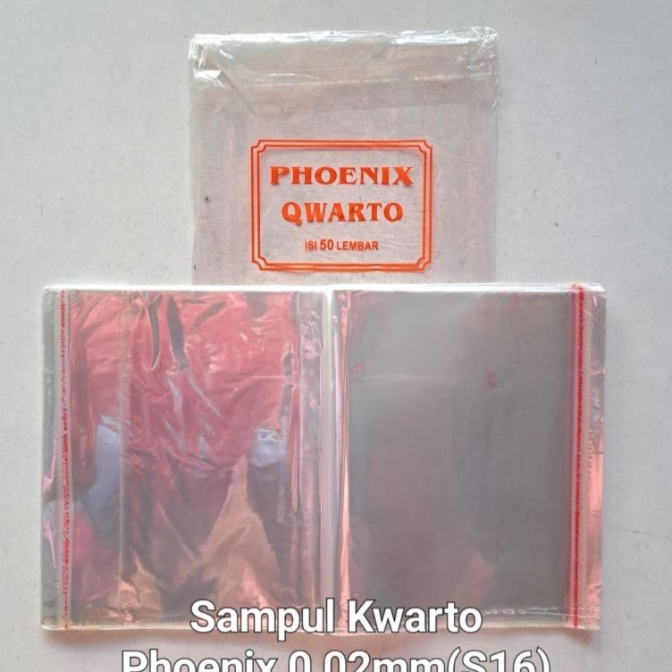 

Stok terbaru Sampul Kwarto/Buku Tulis OPP PHX/PHOENIX isi 50lbr 0,02mm (S16)