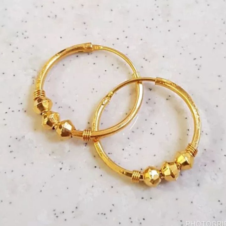 Buruan Beli❁ 67HGS Anting emas asli dapat surat dari toko E94 Best Terlaris