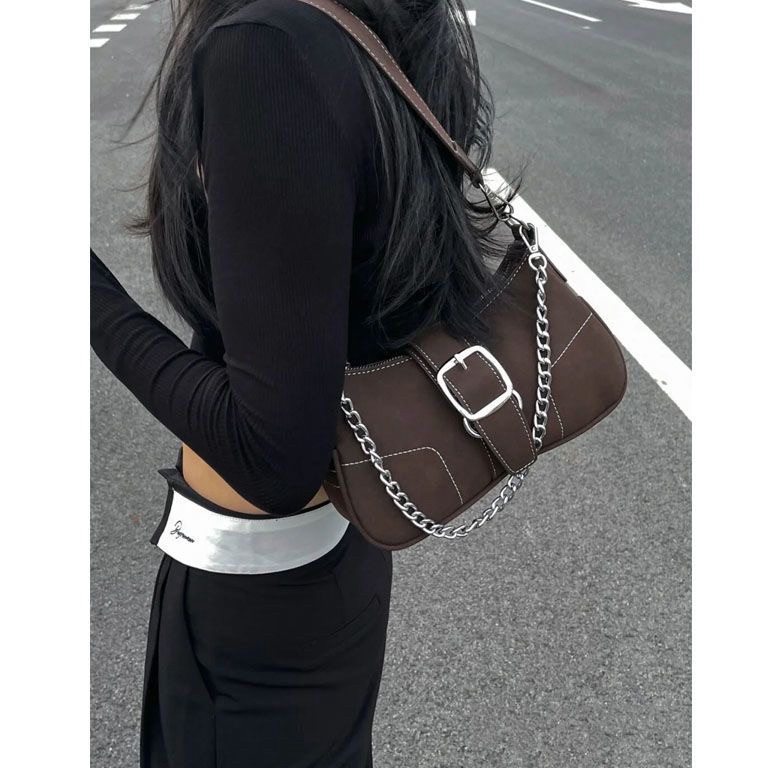 Terpercaya.. Tas Ketiak Scrub Vintage Coklat