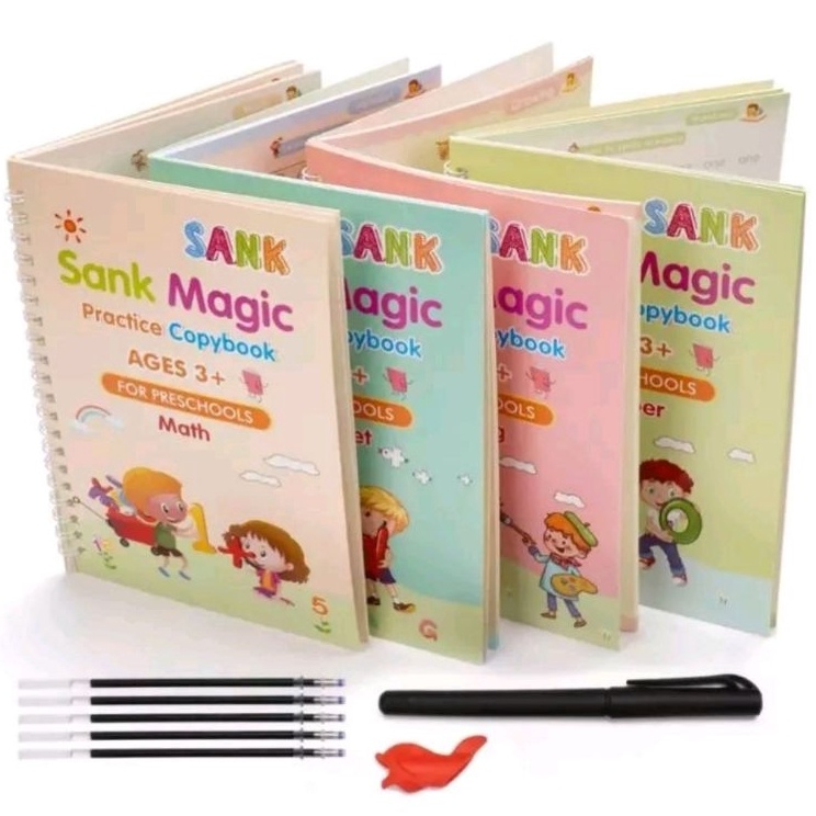 

⚡GROSIR⚡ SANK MAGIC BOOK 4 BUKU / SET MAGIC PRACTICE BOOK ORIGINAL