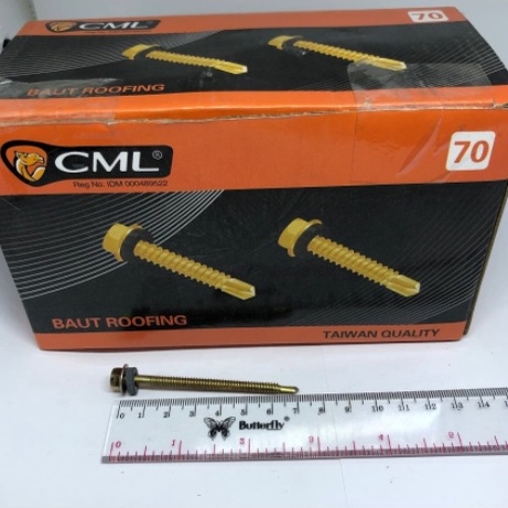 VIRAL. Baut Roofing / Skrup Roofing "CAMEL" 70mm, 7cm (50 pcs) /  Baut Roofing Baja Ringan / Baut Ro