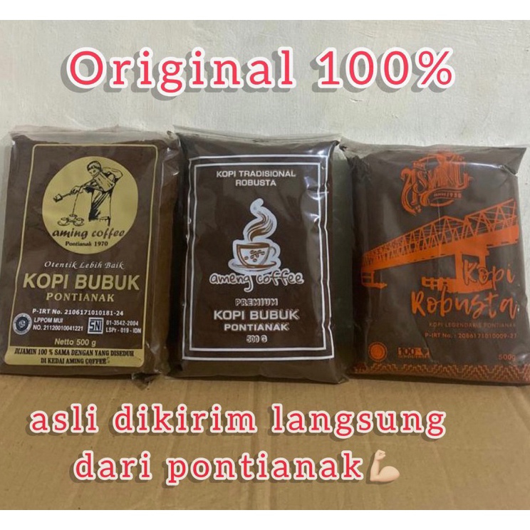 

☆Ready➨ WJVLI KOPI AMING Coffee shop kopi bubuk legendaris Aming asli pontianak KHUNTIEN PILIHAN KOPI ROBUSTA C69 ✤Pasti Murah