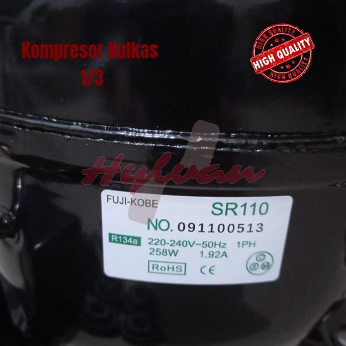 KOMPRESOR KULKAS 1/3 PK KOMPRESOR FREEZER 1/3 PK MERK FUJI SR110