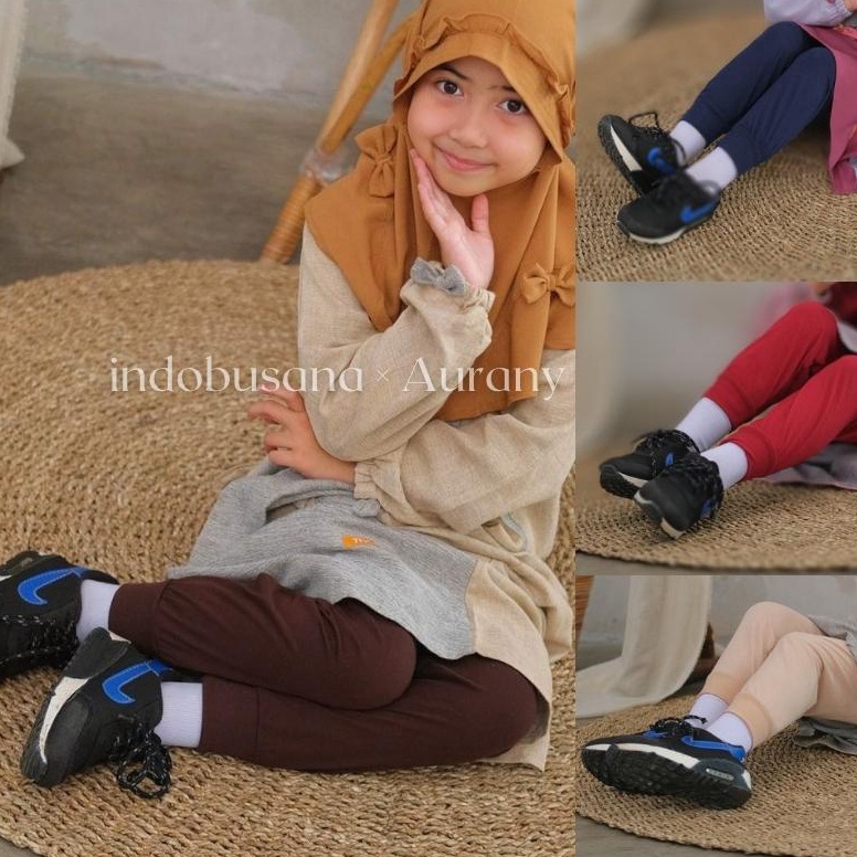 HOT SALE. Celana Inner Kids Model RIB Legging Anak Dalaman Gamis Leging AURANY