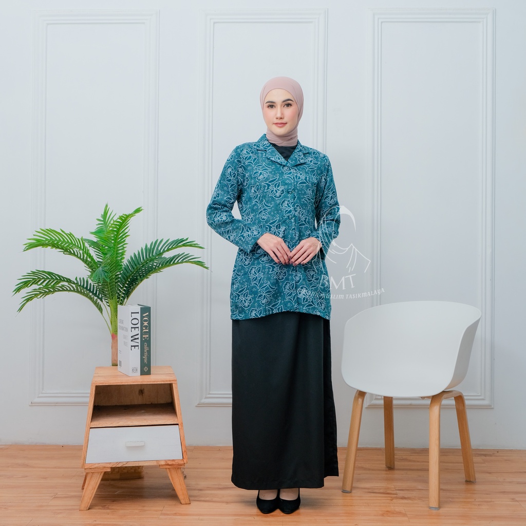 Seragam Batik PKK Nasional Terbaru Seragam Batik PKK Hijau Toska Baju Batik PKK Nasional