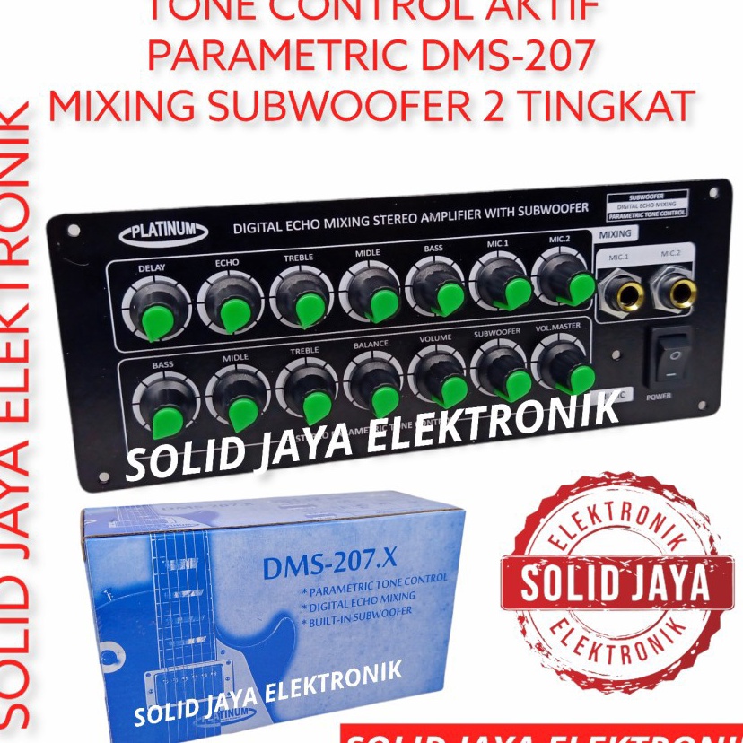 `GsC TONE CONTROL AKTIF PARAMETRIC DMS207 DMS-207.X TONE KONTROL AKTIF MUSIK MIXING ACTIVE PARAMETRI