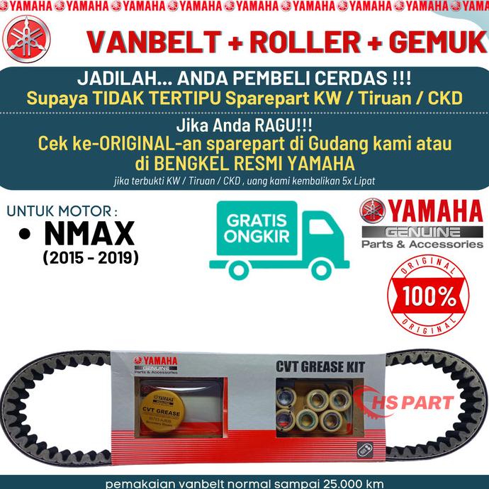 Vanbelt Nmax Original Vanbelt Nmax Old Roller Nmax Ori Vbelt Nmax Ori