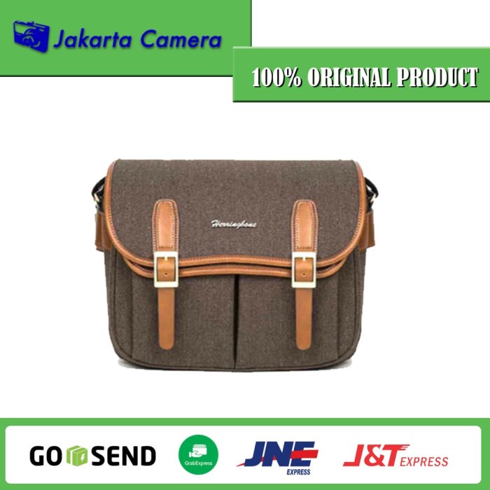 Terlaris Tas Kamera Herringbone Maniere Medium Camera Bag - Brown
