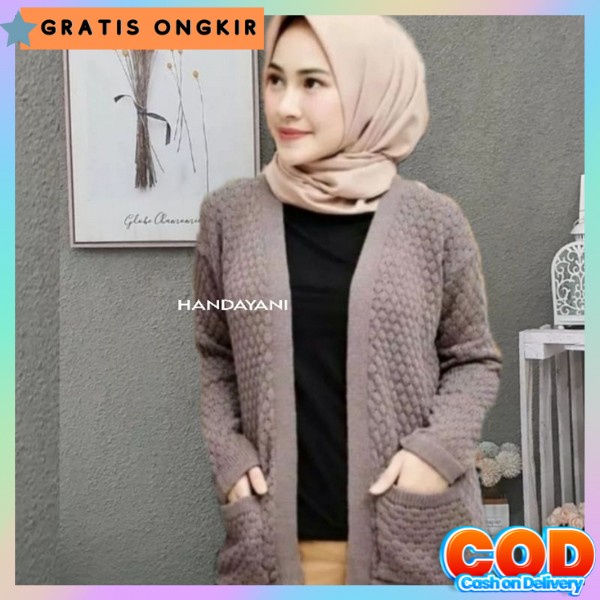 Kardigen Jaket Musim Dingin Cardigan Rajut Wanita Korea Kardingan Rajoet Termurah Cardig Jeket Brand