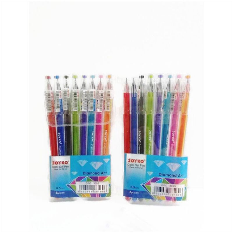 

Gel Pen GPC-309S Diamond Art Joyko (8 warna)