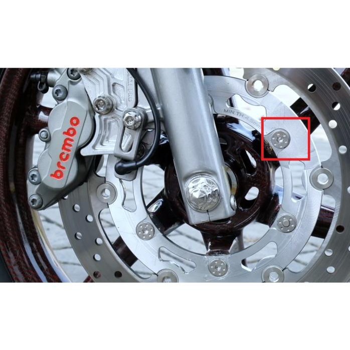 Baut Probolt Blue Stenliss Disc Cakram Depan Belakang Ninja Rr Old