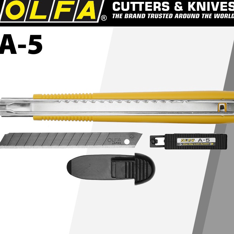 

[Miliki] Olfa Cutter 9mm Snap-Off blade cutter A-5 43