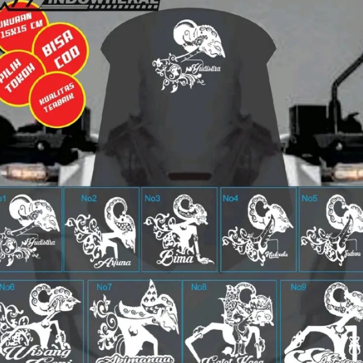 New STIKER CUTTING WAYANG UNTUK MOTOR/MOBIL