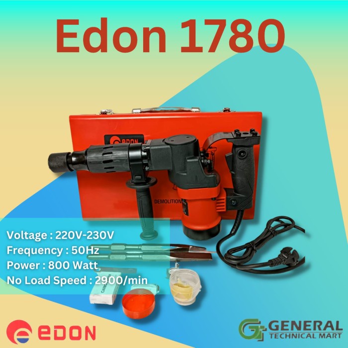 Mesin Bobok Beton Demolition Hammer Jack Hammer Edon Ed6-1780