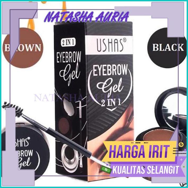 USHAS EYEBROW GEL 2IN1 - EYEBROW GEL USHAS DISKON