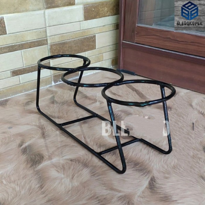 GRATIS ONGKIR Rak pot bunga besi model hiasan meja cantik dan unik,bonus pot tawon 3