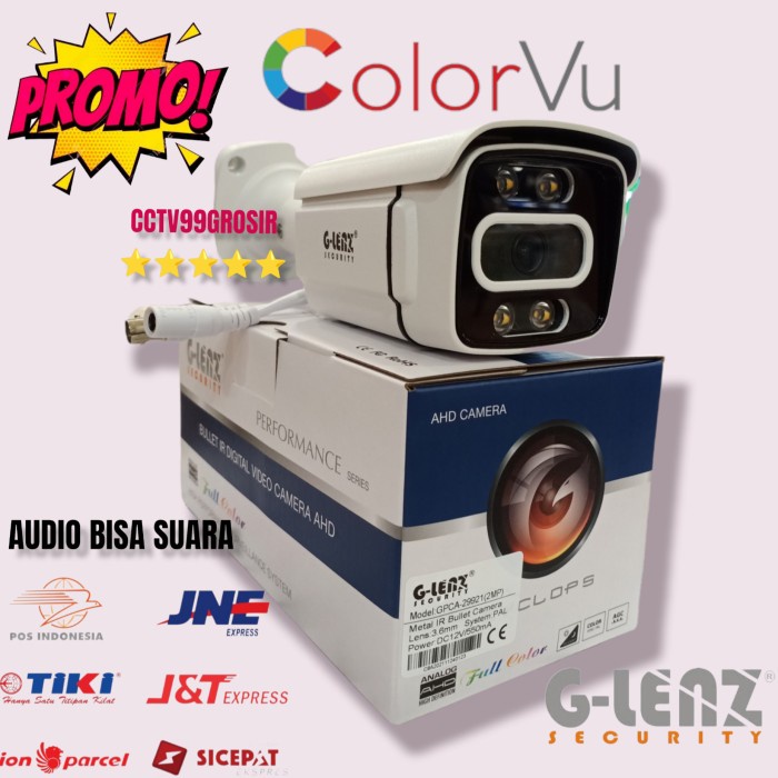 Promo Camera Cctv Full Color Outdoor Glenz 2Mp Cctv Support ( Audio )