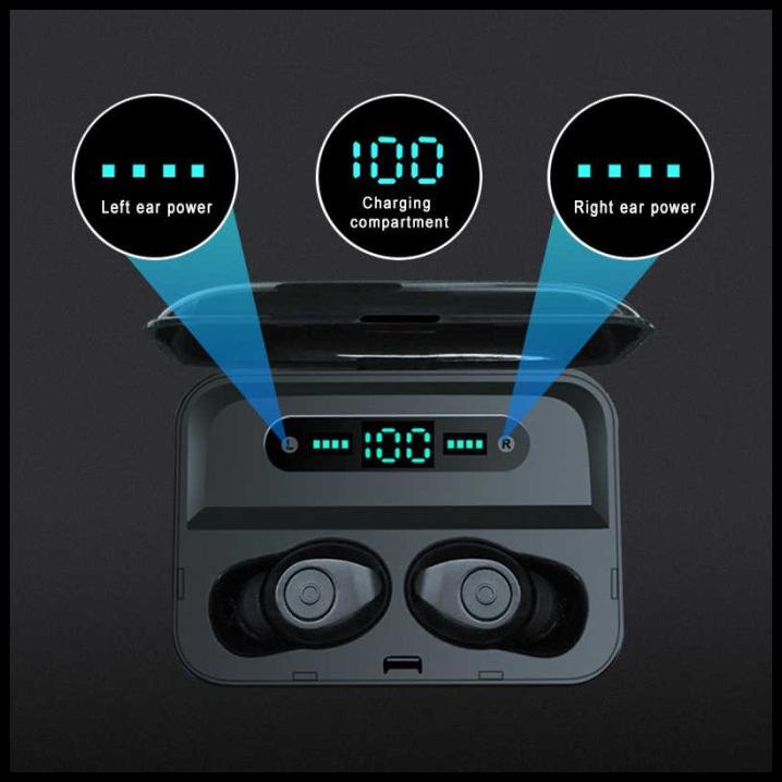 Terlaris F9 Tws Control 5.0 Bluetooth Earphone Wireless Earbuds Versi 8