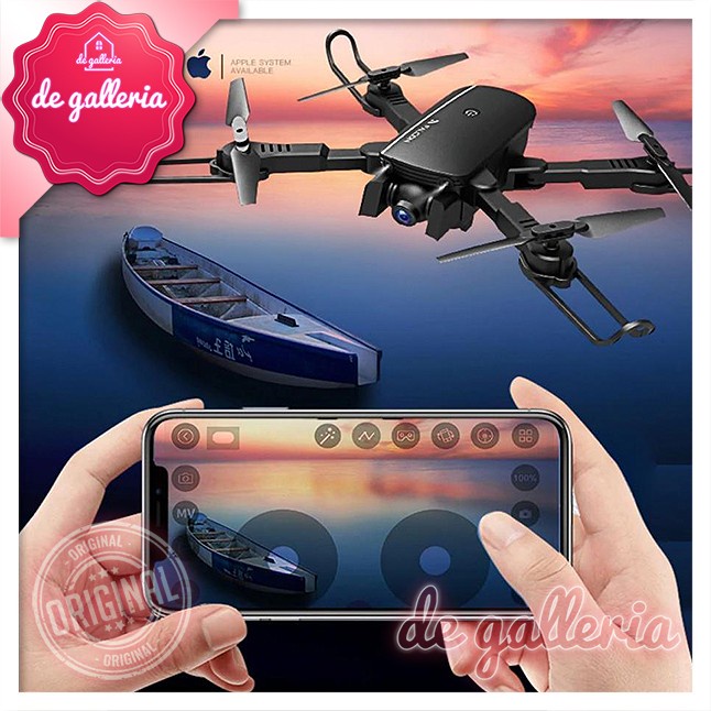 DRONE FALCON 1808 WIFI MINI QUADCOPTER DRONE DUAL CAMERA FULL HD ORIGINAL