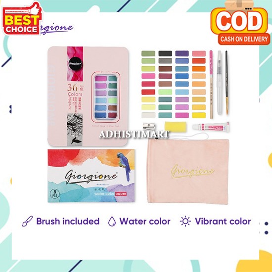 

Cat Air Anak Set Lengkap Watercolor Set Art Non Toxic Tidak Beracun Watercolour Painting Murah Dan Bagus Padat Cair Water Color Set Cat Lukis Kanvas Lengkap Semua Warna Cat Air Lukis Lengkap Giorgione Solid Watercolor Paint Cat Air 36/48 Warna Free Pa