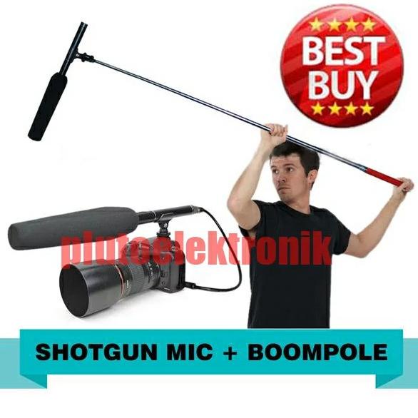 Mic Shotgun + Boom Pole Stereo