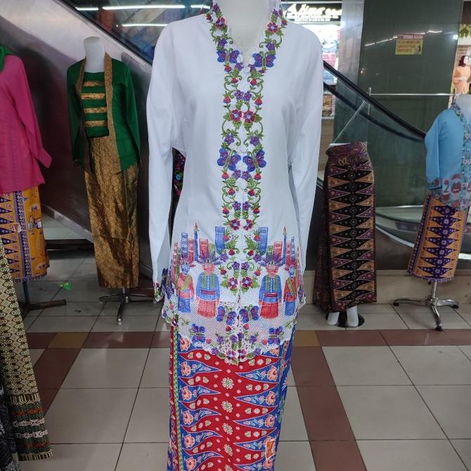 kebaya encim putih anak anak.
