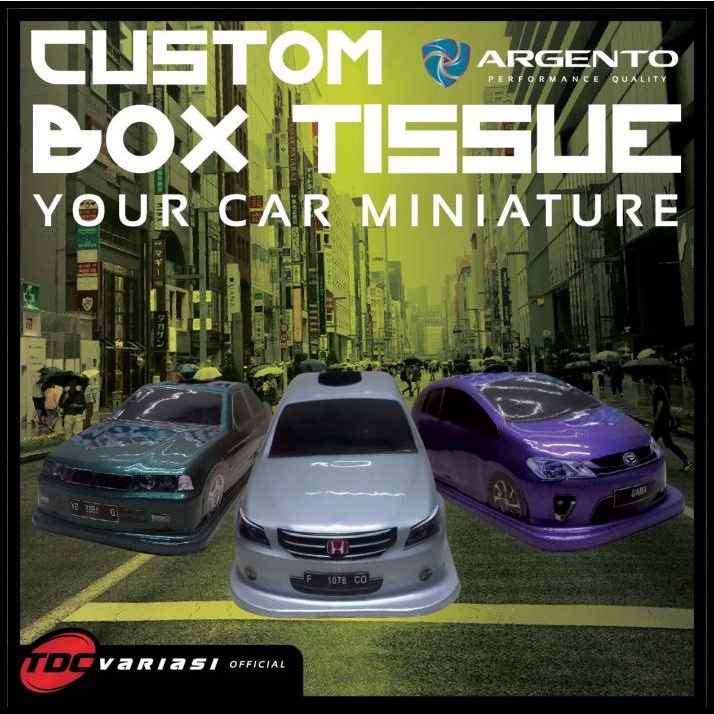 Terlaris Toyota Avanza 2007-2021 Tempat Box Tissue Tisu Miniatur Mobil Custom