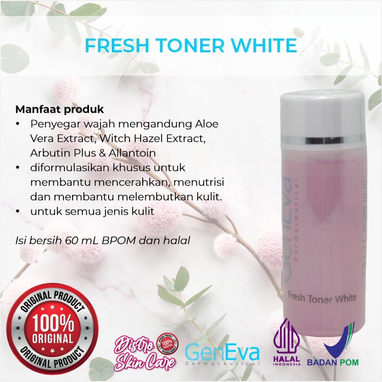 TONER PENCERAH WAJAH FRESH TONER WHITE GENEVA