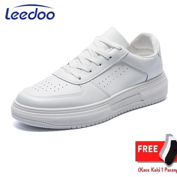 Leedoo Sepatu Pria Putih Sneakers Fashion Sport Shoes Casual MC427