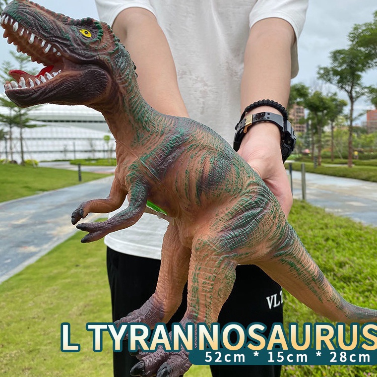CHEKOUT. Big Mainan Anak Dinosaurus karet lunak dinosaurus mainan Anak / Mainan DInosaurus bunyi Mur