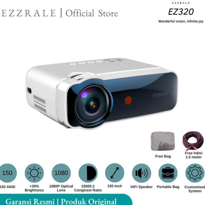 Terbaik Ezzrale Ez300 Proyektor Youtube Koala Miracast Version 2900 Lumens Berkualitas
