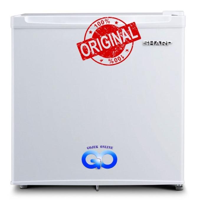 Kulkas Kecil Sharp Portable / Mini Bar Sharp Sj - 50 Mb White / Putih Lilyagnesiashop