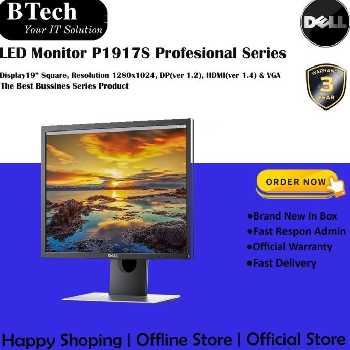 Dell Led P1917S ( 19 Inch ) Professional Square Monitor Tokobenidamanik