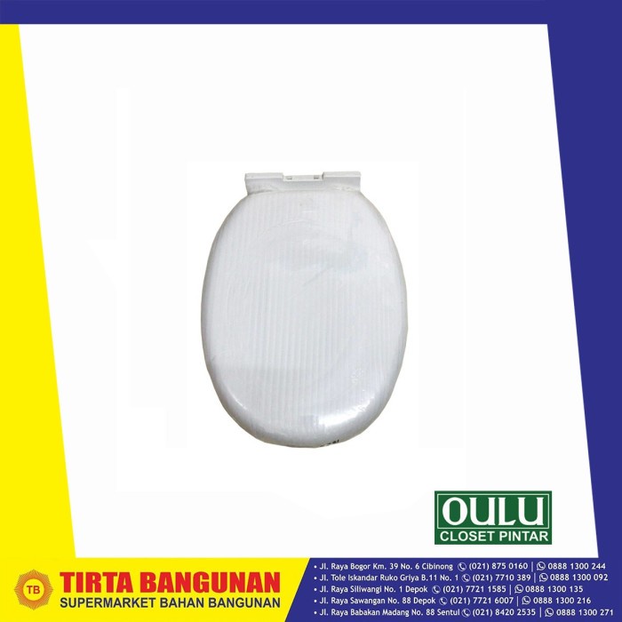 Terlaris Oulu C381 / C380 / C420 Seat Cover / Tutup Kloset Duduk