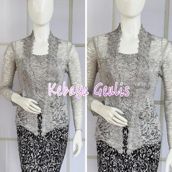 atasan kebaya kutubaru warna nude +longtorso