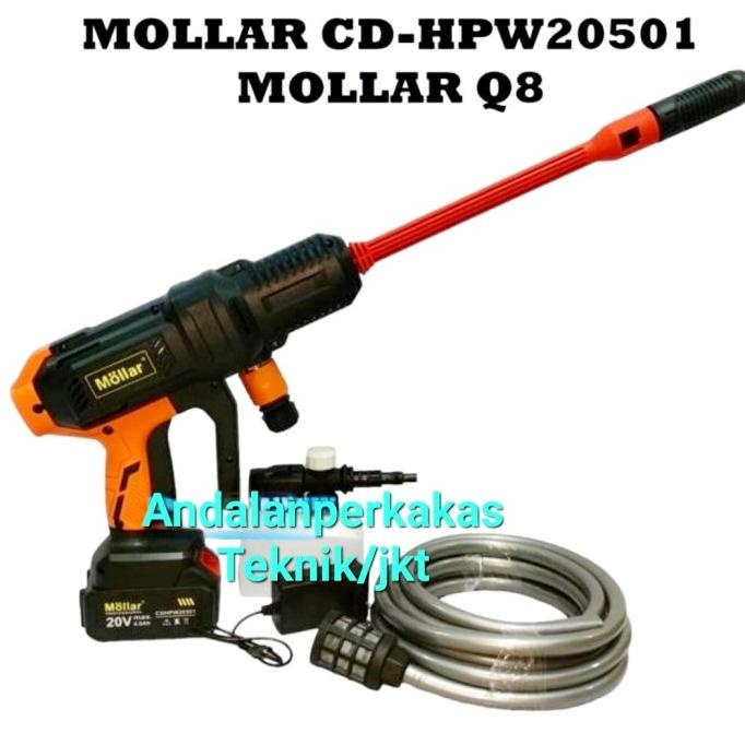MOLLAR HPW20501 Jet Cleaner Cordless Q8 High pressure/ cuci mobil dll