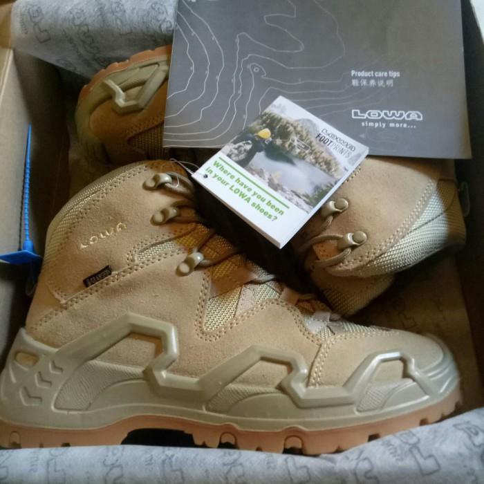 Sepatu Outdoor Lowa Zephyr Mid Tactical Boots Original Import Coyote