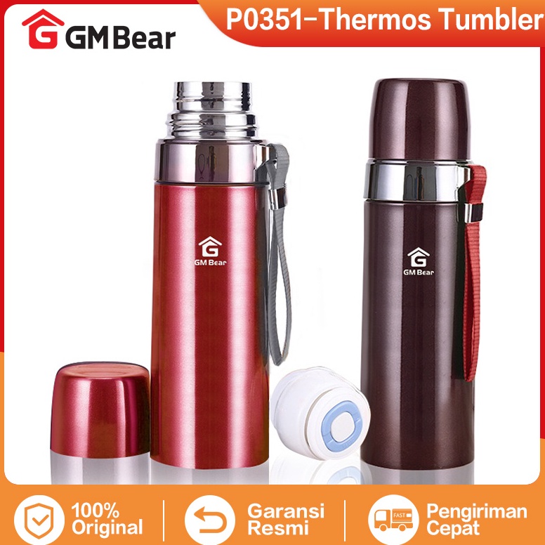 HARGA TERMURAAH. GM Bear Termos Stainless Steel 500ml P0351 - Termos Tumblr Hot & Cold