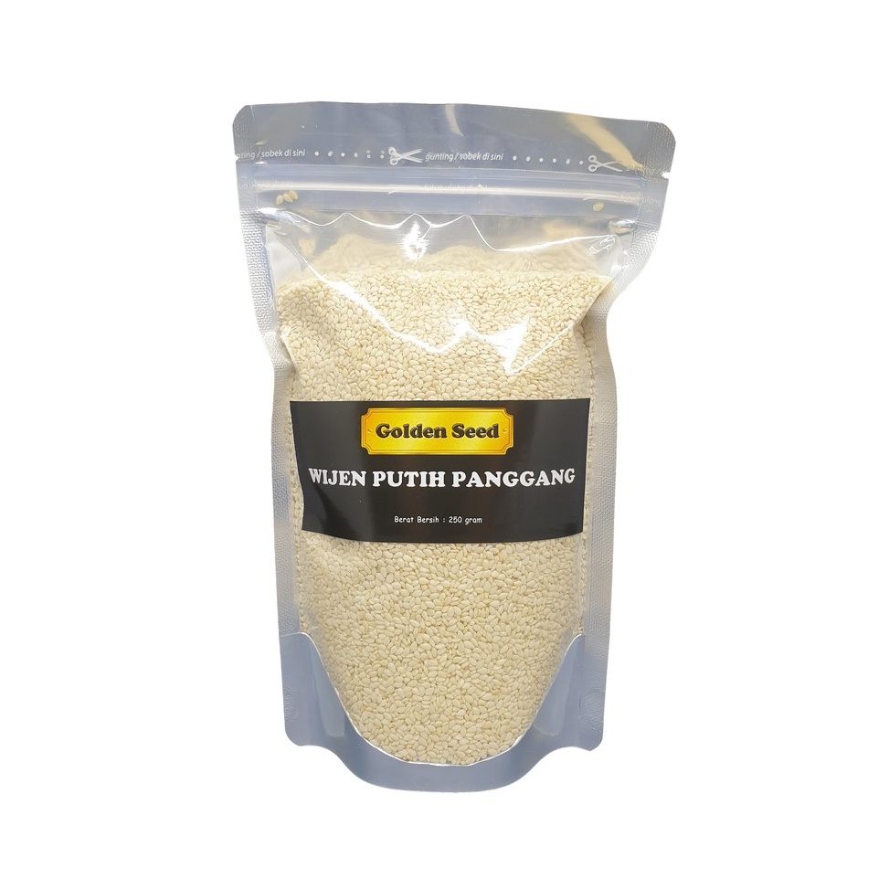 

Ready Stock.. WIJEN PUTIH PANGGANG 250 GR PREMIUM - WHITE SESAME SEED ROASTED SANGRAI 250 GRAM FYW