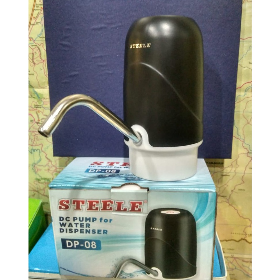 ➻RCj POMPA GALON Elektrik Recharge USB STEELE DP-08 Dispenser Air Galon ❆ ✸ ¯