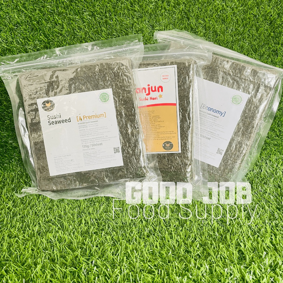 

Terlaku.. MANJUN Sushi Nori Kimbab 50 S Halal │ Nori Gimbab Import Lembar Rumput Laut SKZ