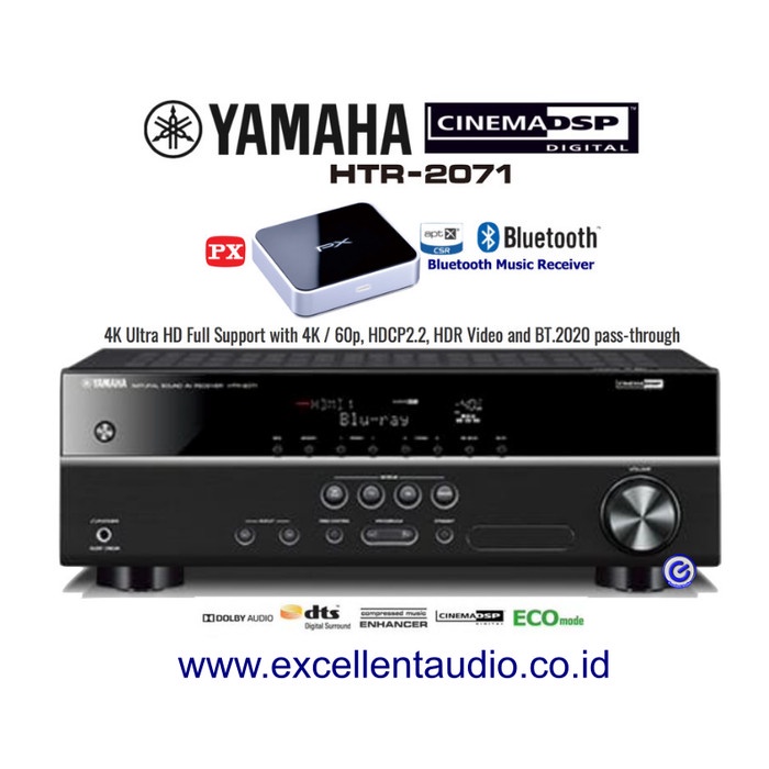 PAKET YAMAHA HTR2071 HTR 2071 PX BLUETOOTH TRANSMITTER AV RECEIVER