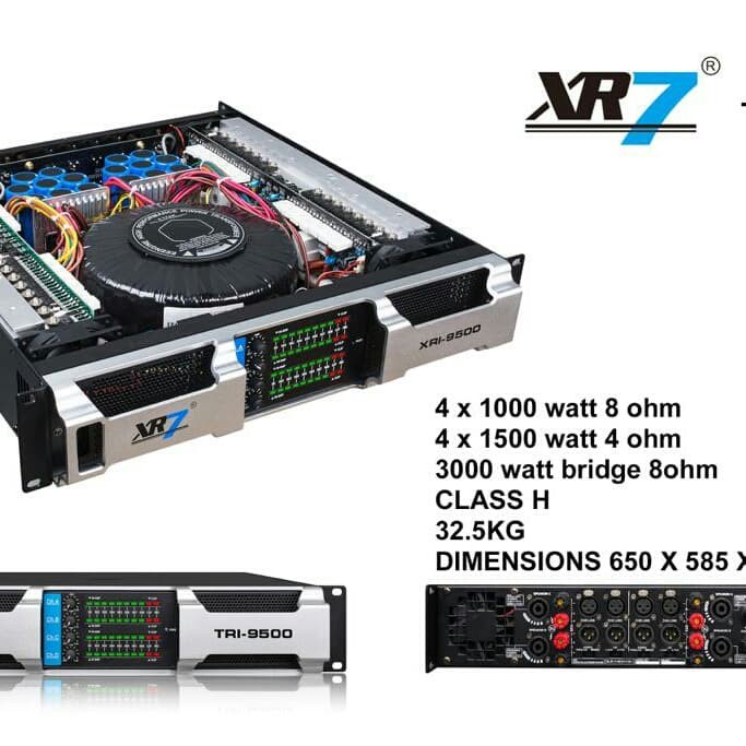 POWER AMPLIFIER XR7 TRI-9500