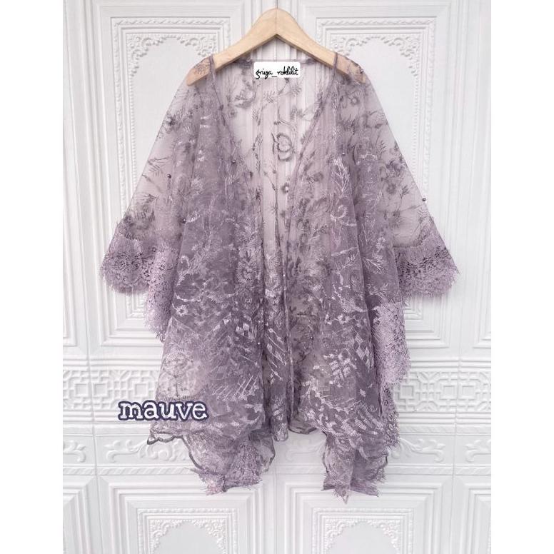 Terkini Outer Brukat Cape Brukat Tile Mutiara Kebaya Simple 2023