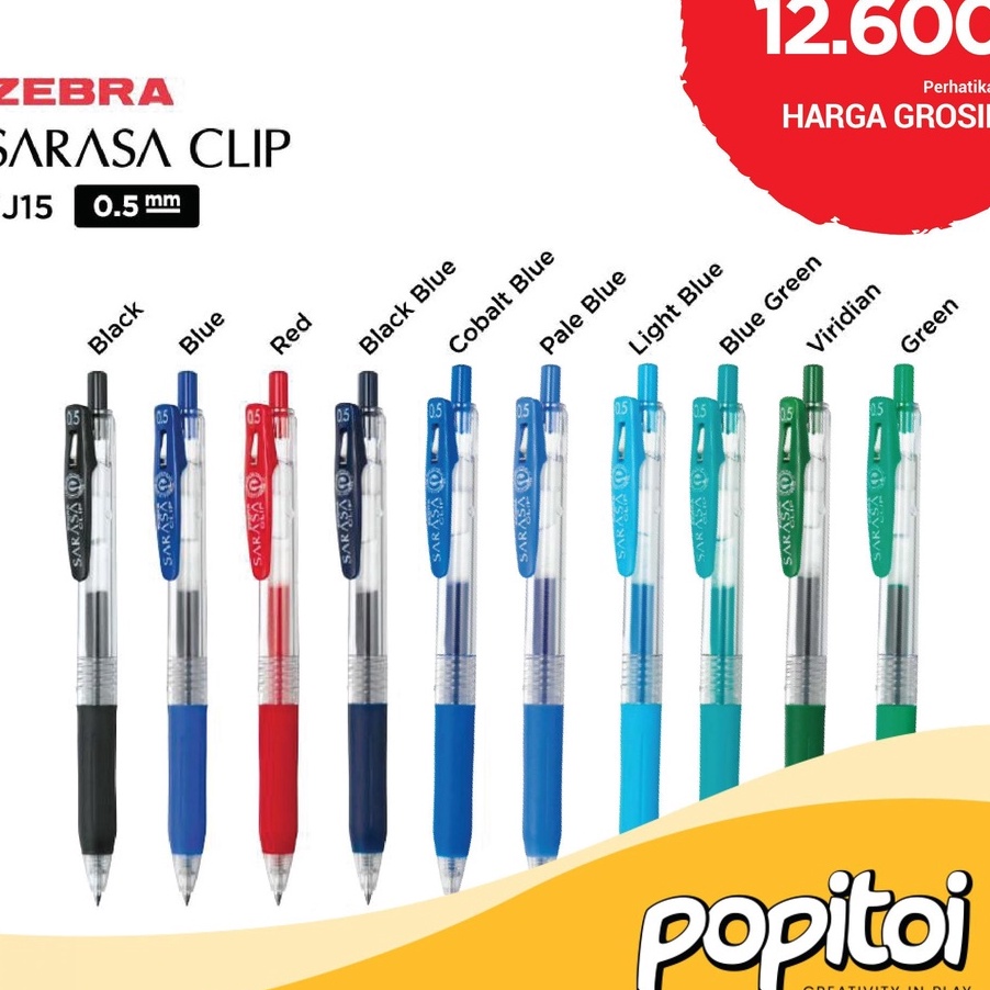 

Terbaru 3.3 ZEBRA SARASA CLIP JJ15 Gel Pen 0.5 mm Pulpen 0.5mm 0,5